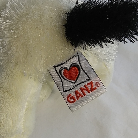Ganz Webkins Plush Black & White Cheeky Dog - Picture 5 of 8
